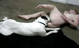 chick being eaten and screwed by her dog on webcam -7