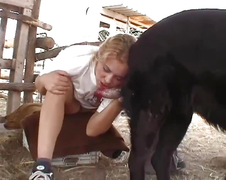 Gabi farm action with dog named Ördög