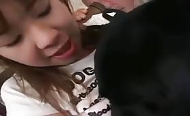 teen and dog