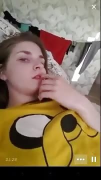 Cute teen with her dog