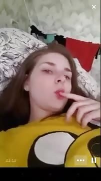 teen with her dog