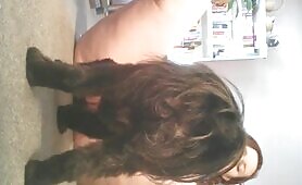 53893 girl and puppy