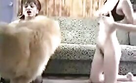 89315 two lesbians let dog hump on them