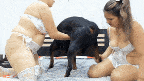 Vanessa & Daniela with the Rottweiler Tarquin - Marshal - EXCLUSIVE