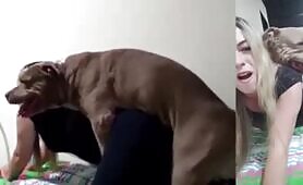 Reactions - blonde gets mounted Partial face